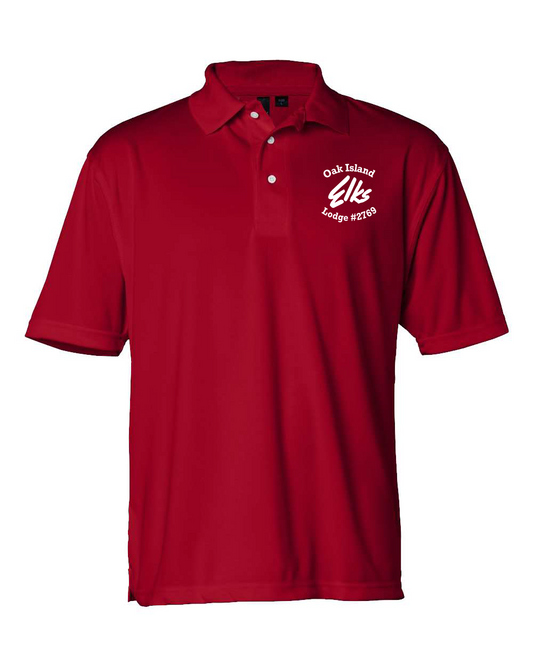 Elks Men's Moisture Free Mesh Polo