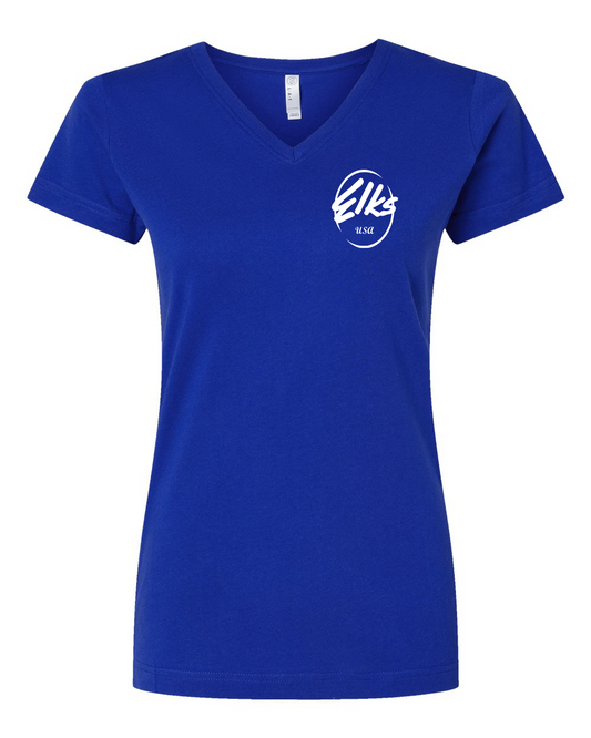 Elks Be The Difference Women's Fine Jersey V-Neck Tee