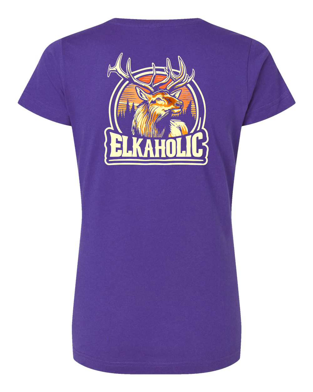 ELKAHOLIC Women's Fine Jersey V-Neck Tee
