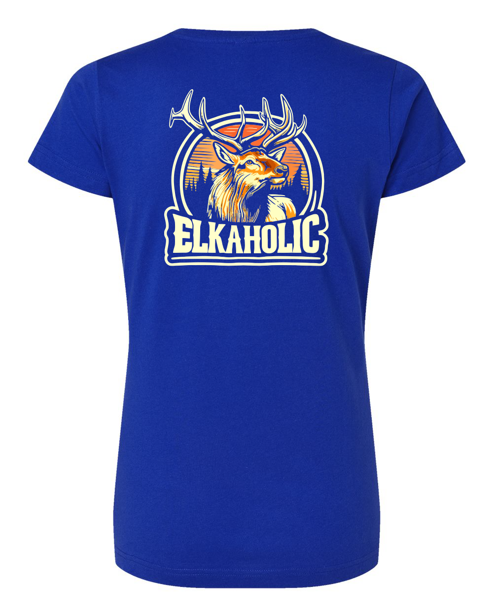 ELKAHOLIC Women's Fine Jersey V-Neck Tee