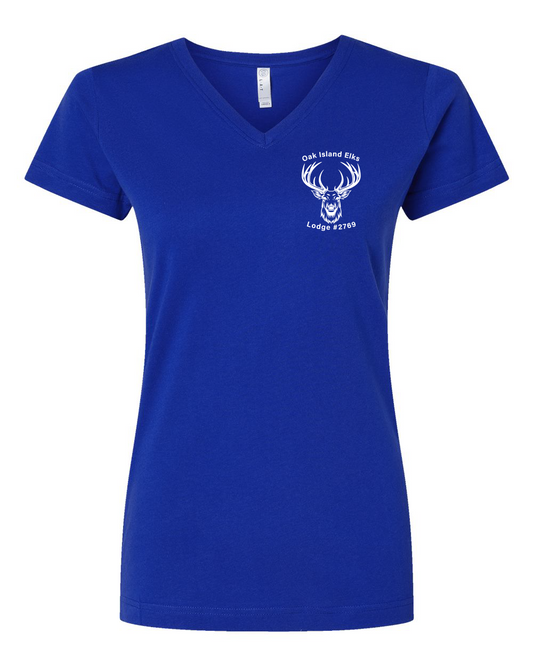 ELKAHOLIC Women's Fine Jersey V-Neck Tee