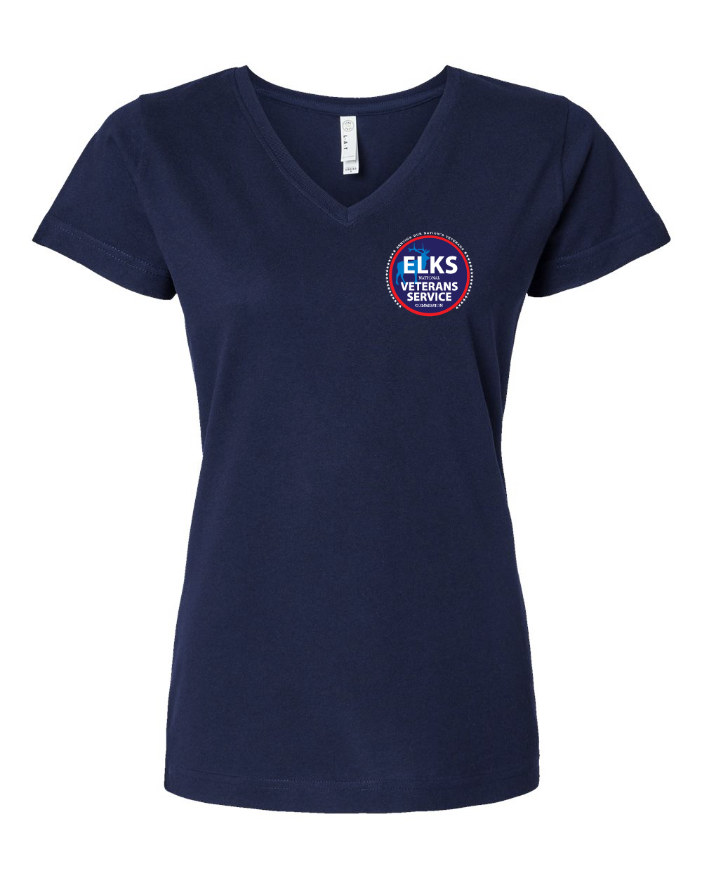 Elks Veterans Women's Fine Jersey V-Neck Tee