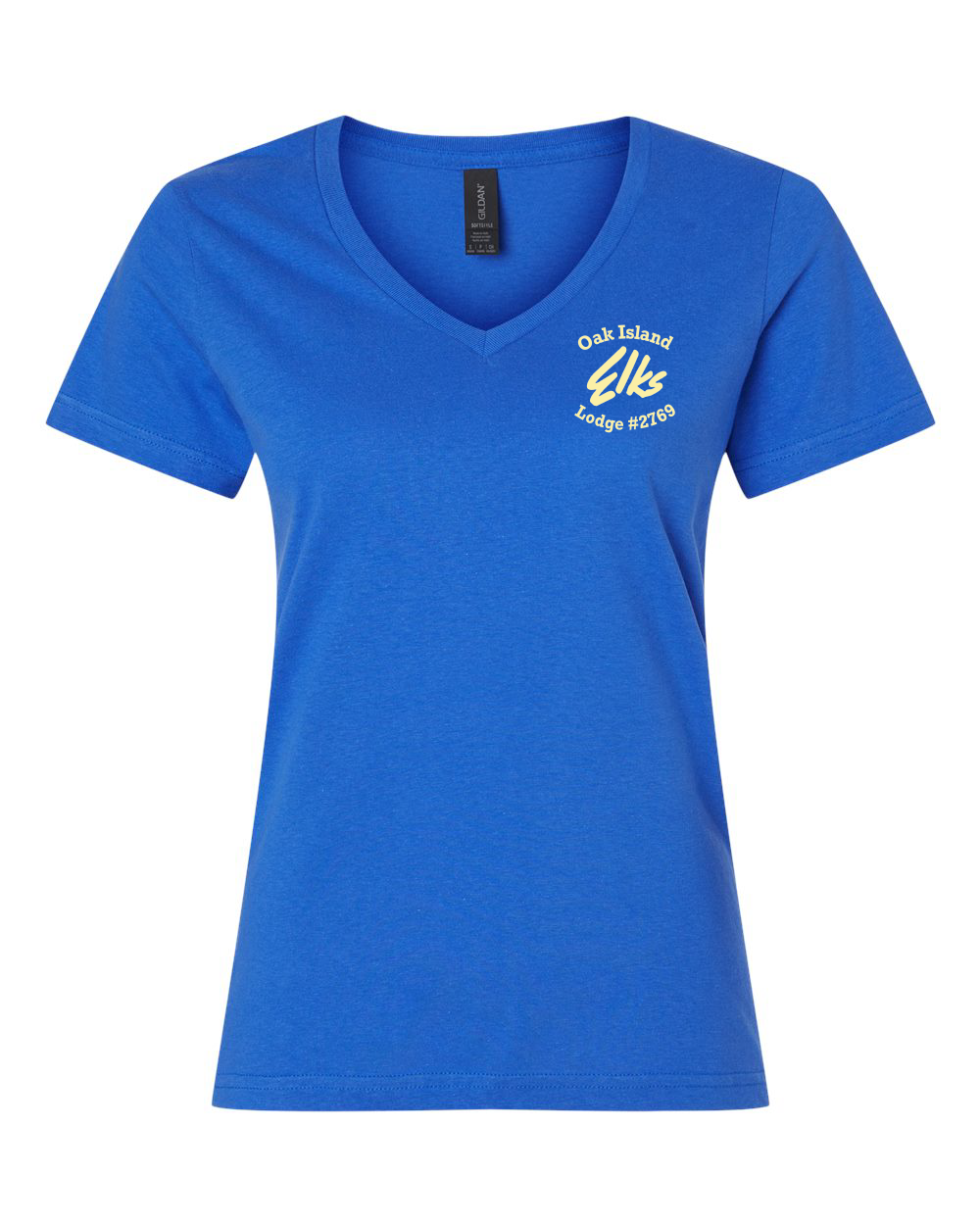 Elks Antlers on the Ocean 4 Women's Heavy Cotton™ V-Neck T-Shirt - 5V00L