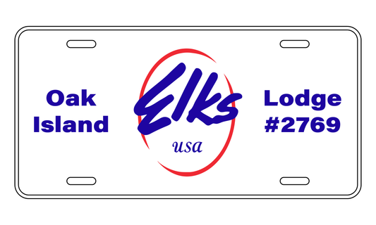 Elks USA License Plate