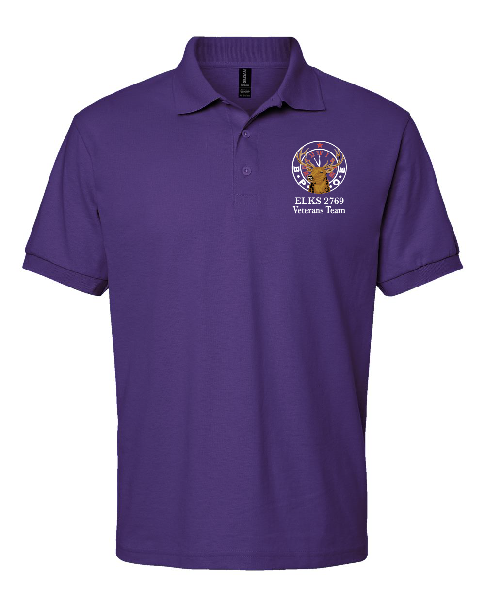 Elks Veteran's Team Unisex DryBlend® Jersey Polo - 8800