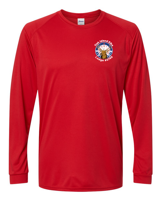 Elks BPOE Unisex Long Islander Performance Long Sleeve T-Shirt