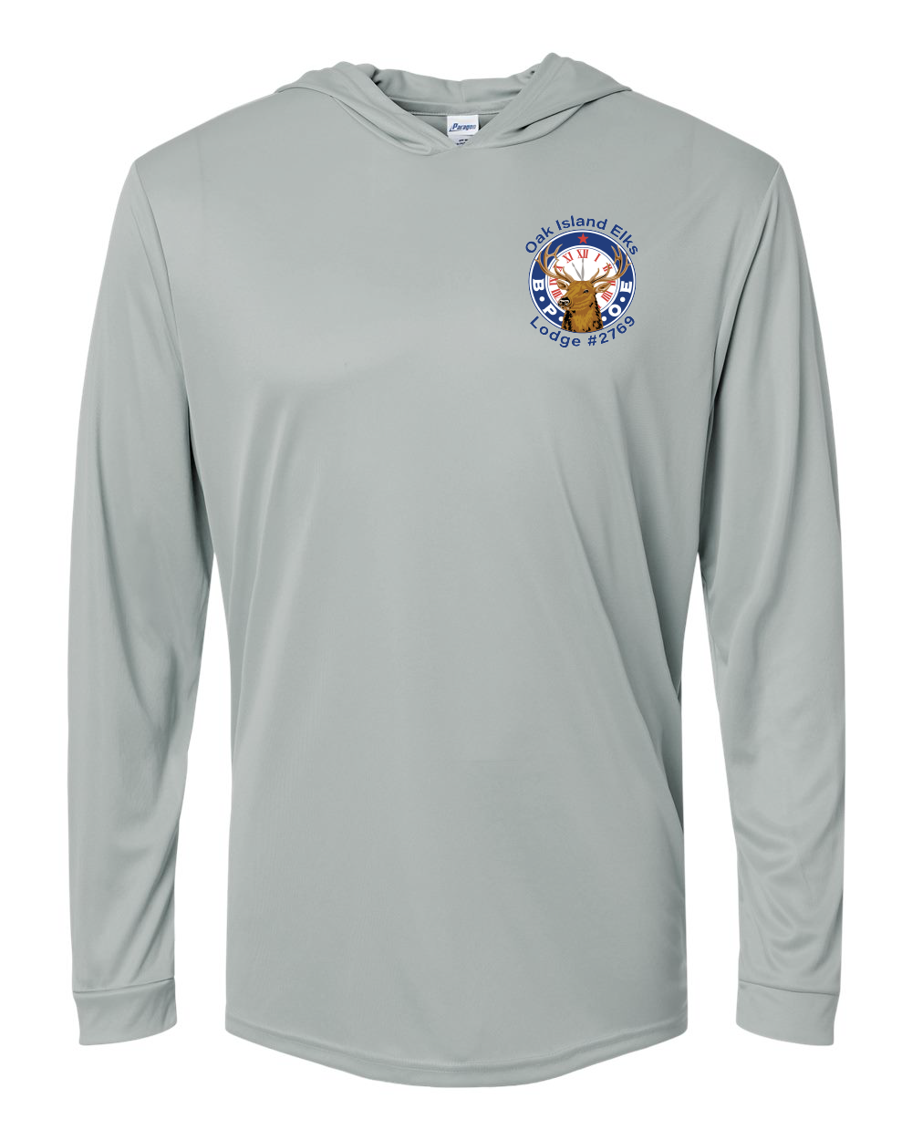 Elks BPOE Unisex Bahama Performance Hooded Long Sleeve T-Shirt