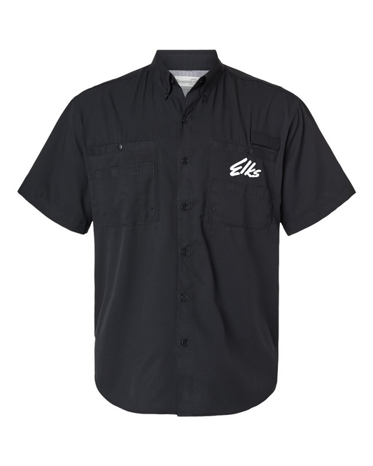 Elks USA Men's Hatteras Performance Short Sleeve Fishing Shirt