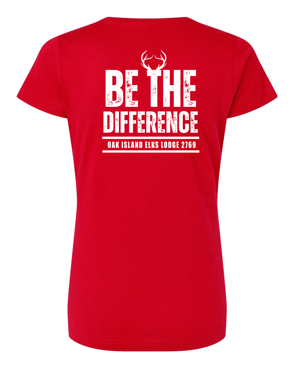 Elks Be The Difference Women's Fine Jersey V-Neck Tee